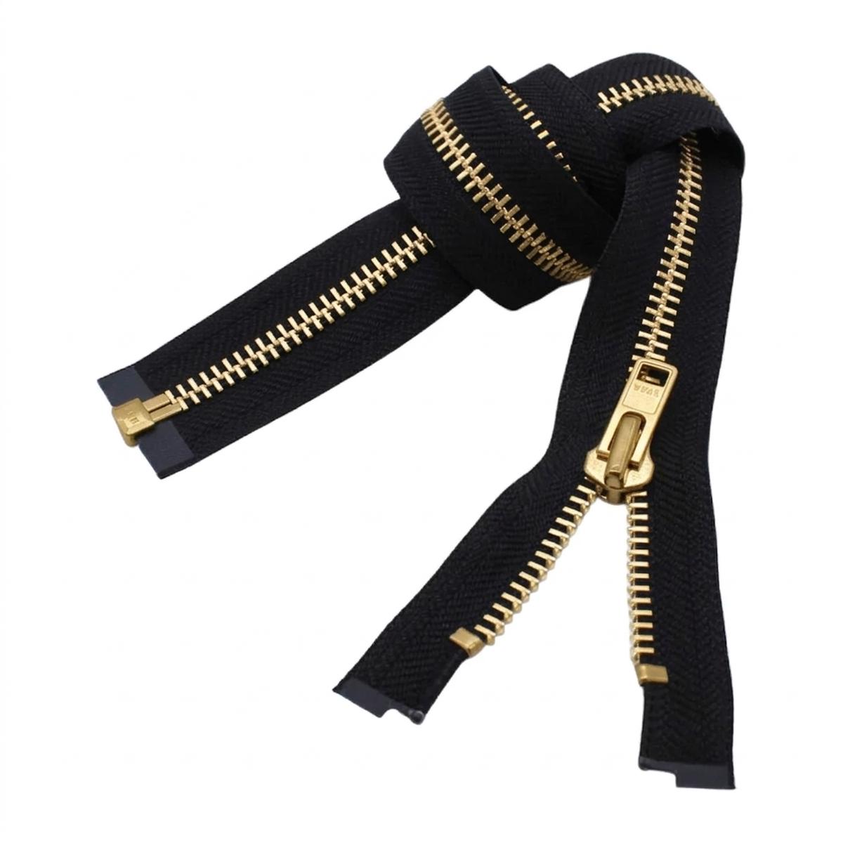 72" YKK #10 Brass Separating Zipper