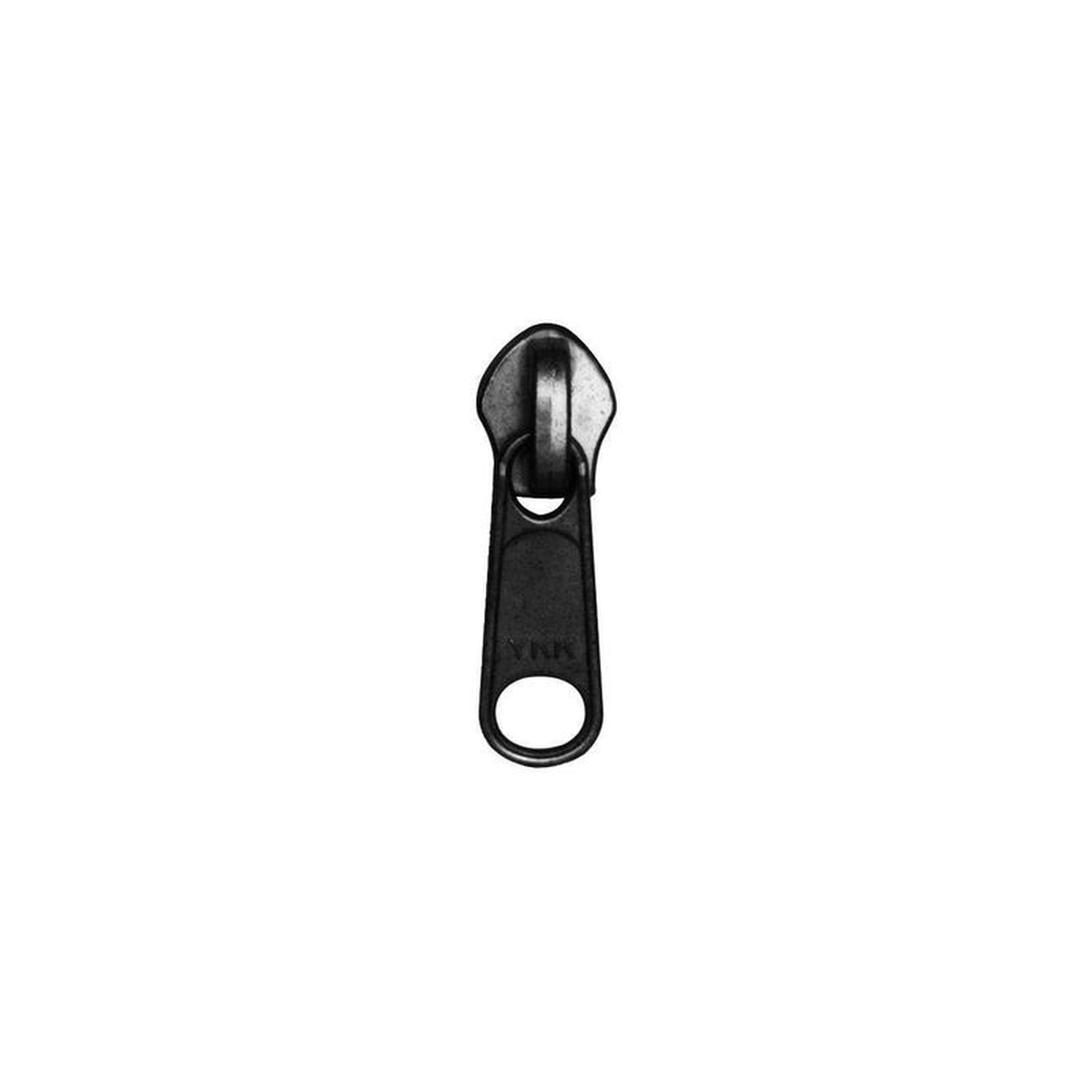 8 Black Coil YKK Long Tab Semi-Swivel Zipper Slider Zinc Alloy