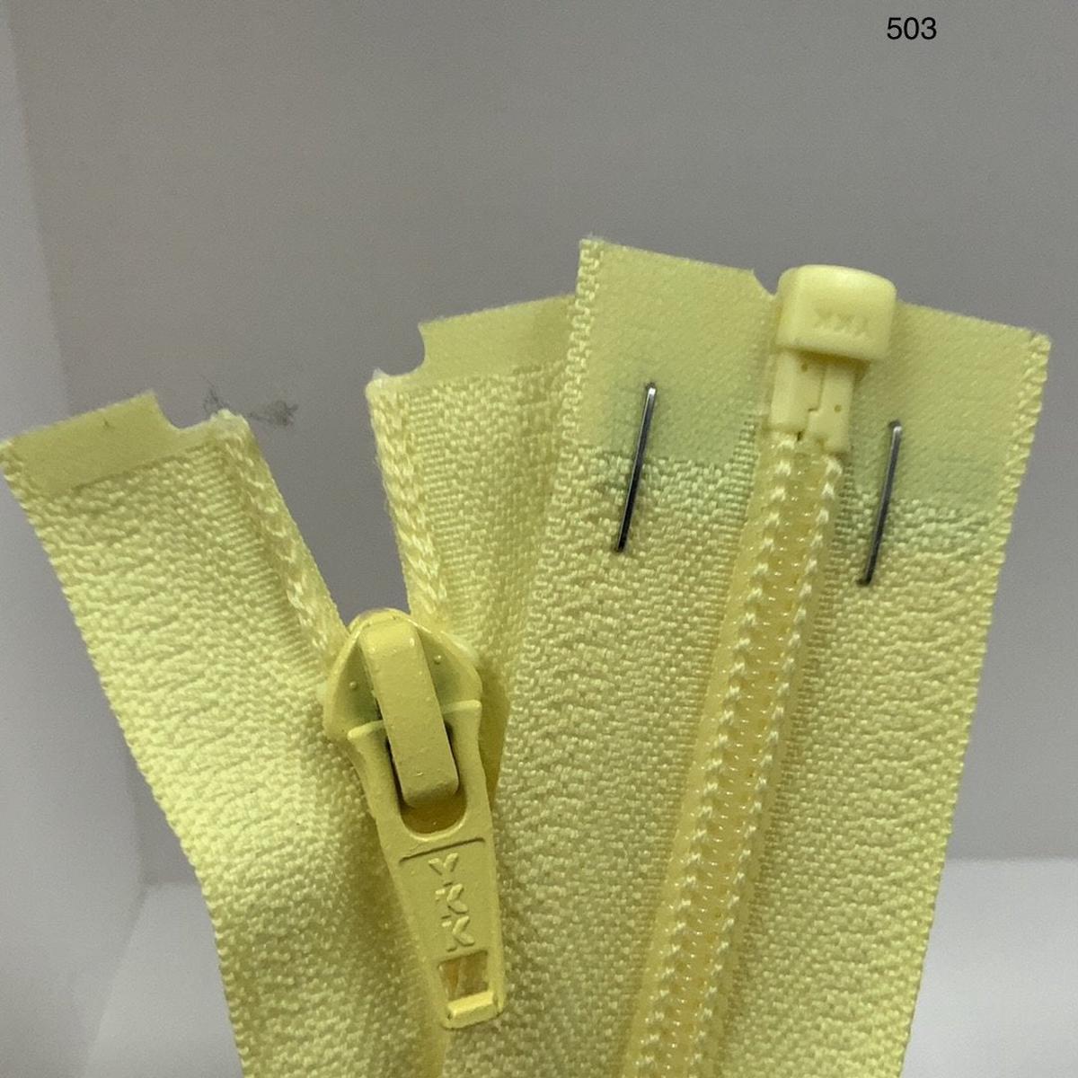 YKK Nylon Open End Zip Lemon (503) - 36cm 14inch
