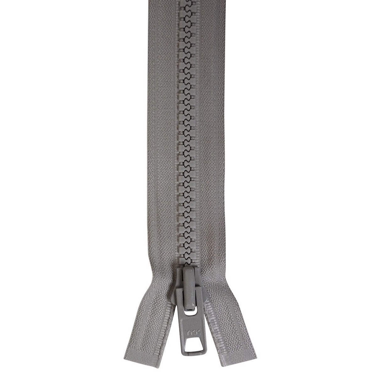 YKK Vislon #10 Lock Slide Zipper - 48-inch - Grey