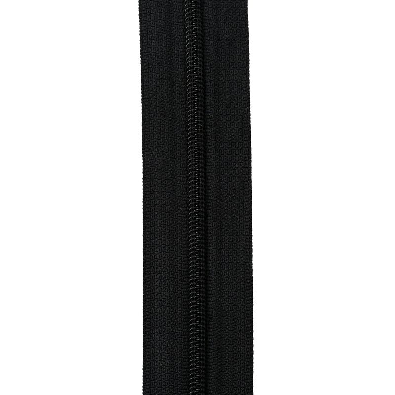 #5 Black, YKK Racquet Coil Zipper Tape, Nylon