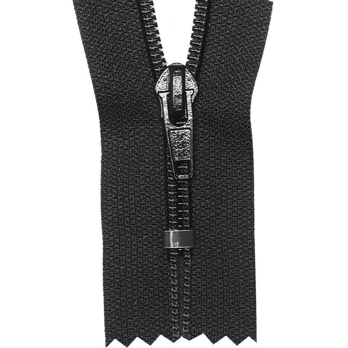 #5 Coil, Black, 16" YKK Closed End Boot Zipper, Nylon