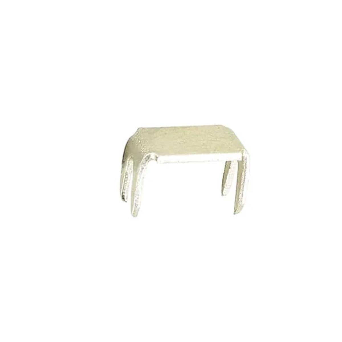 #5 Nickel, YKK 4-Prong Bottom Stop, Zinc Alloy-PK10