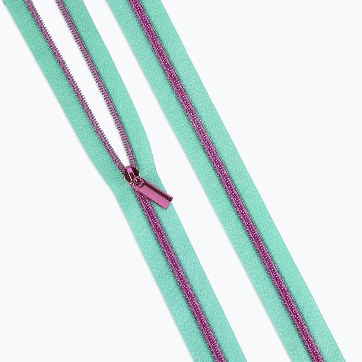 Tula Pink Nylon Coil Zippers - Raindrop