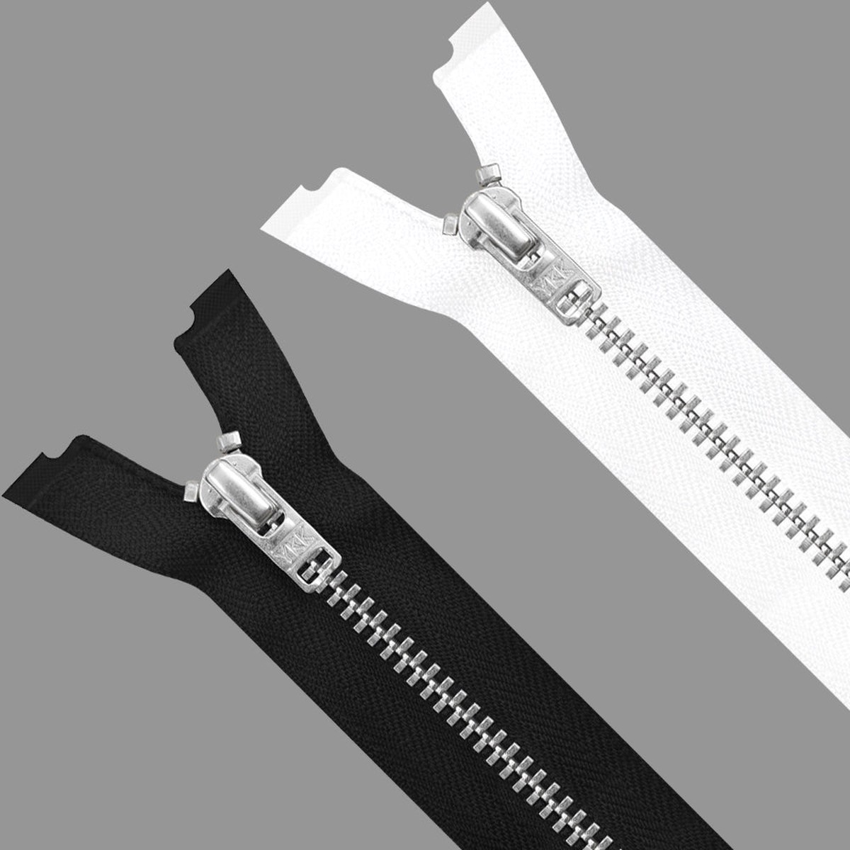 YKK- #4.5 (#45) Premium Quality Silver Teeth YKK Metal Zipper