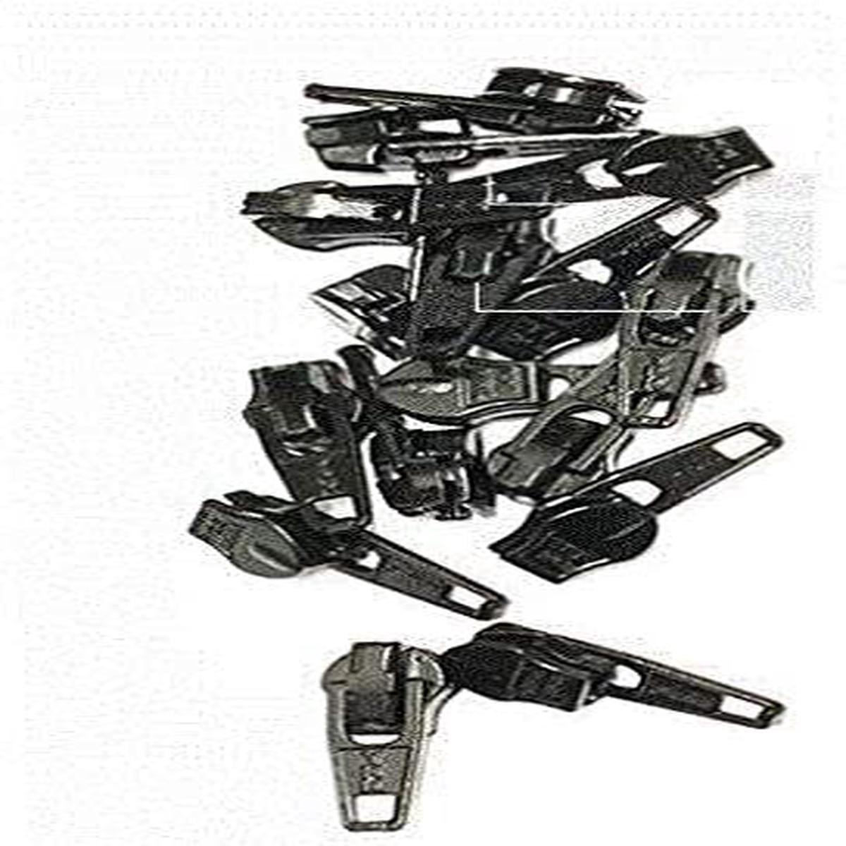 Zipper Repair Kit - 3 YKK Coil Automatic Lock Sliders - Color Black - Choose Your Quantity - Made in The United States