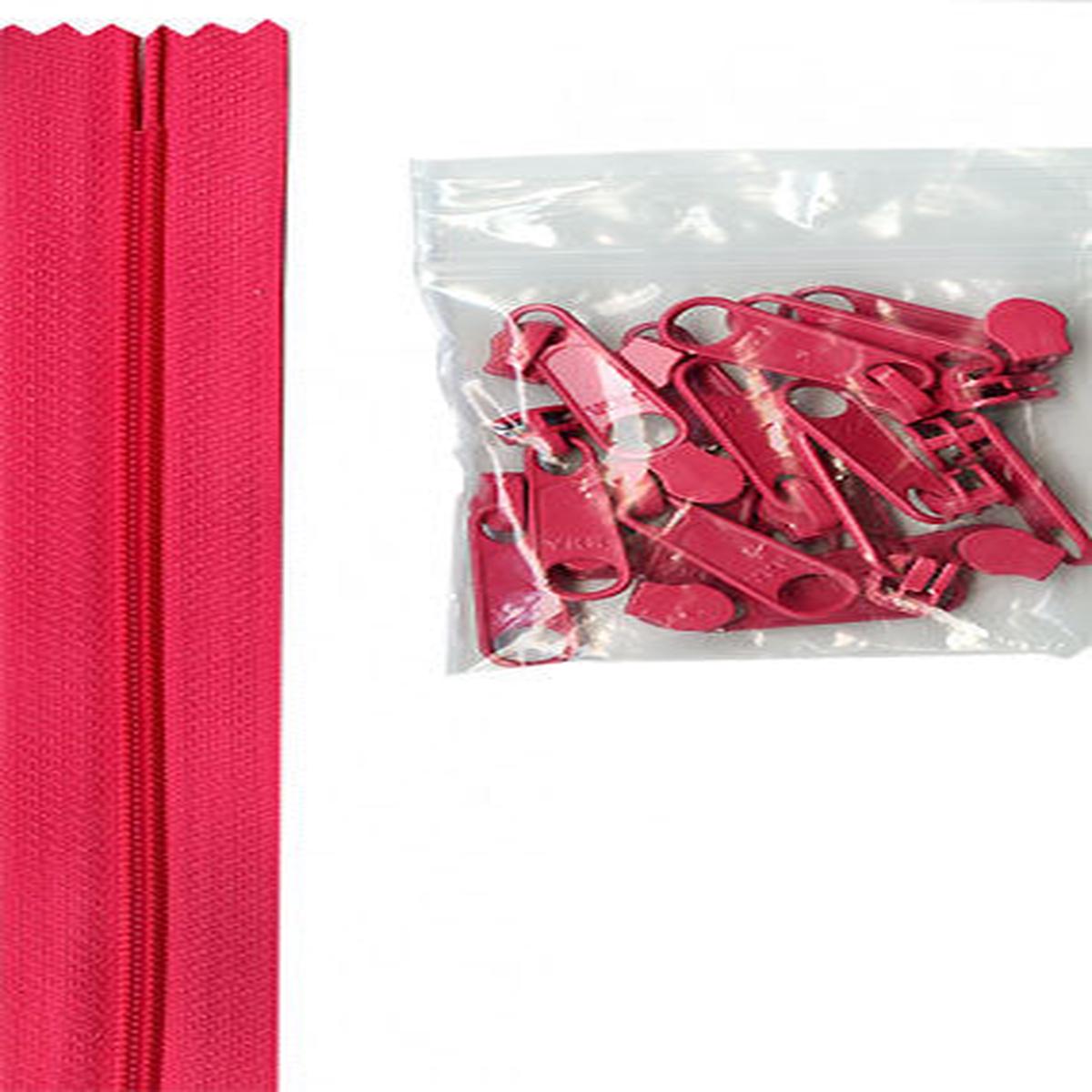 Zippers by the Yard - Lipstick