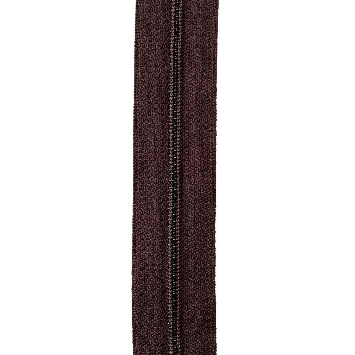 #4.5 Brown, YKK Coil Zipper Tape, Nylon