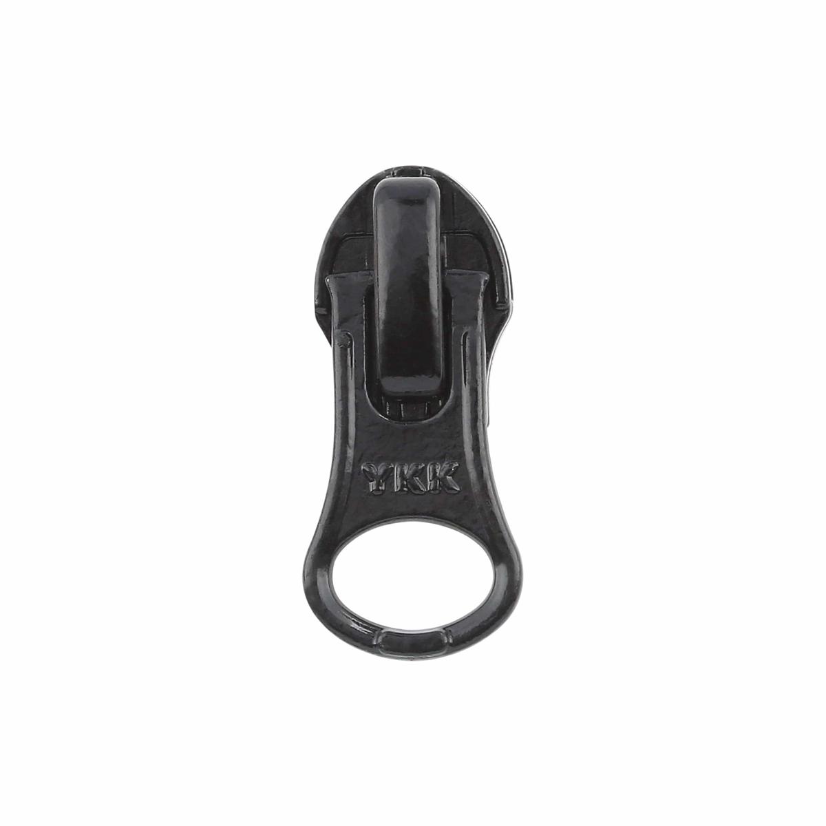 #5 Black, Coil, YKK Invisible Auto Lock Zipper Slider, Zinc Alloy