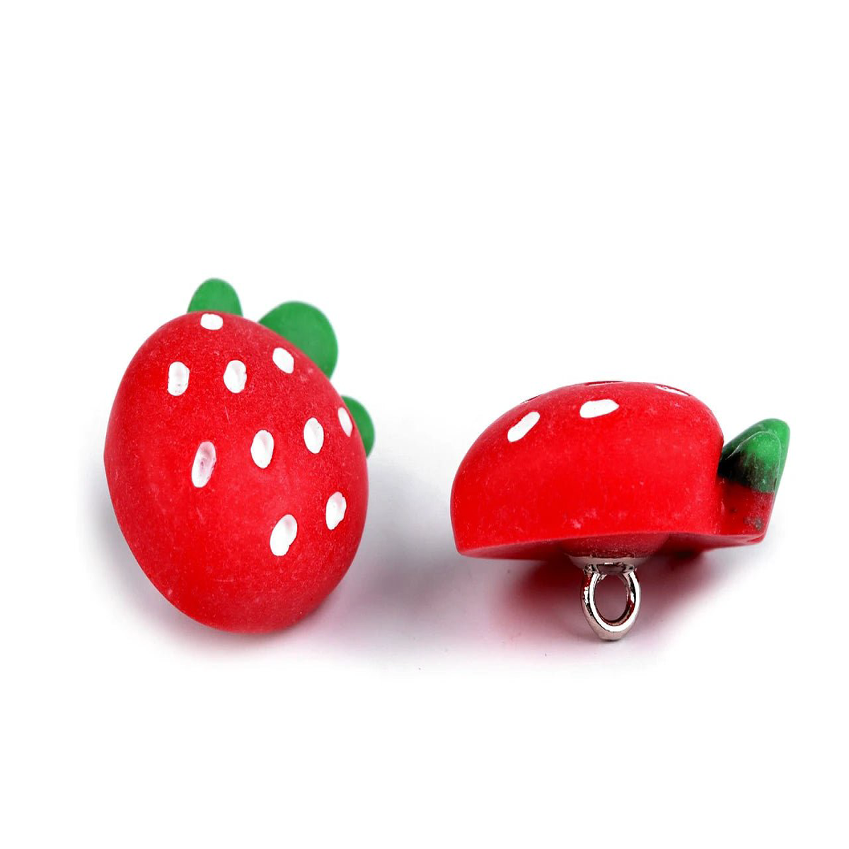 Button on legs 22 mm-strawberry