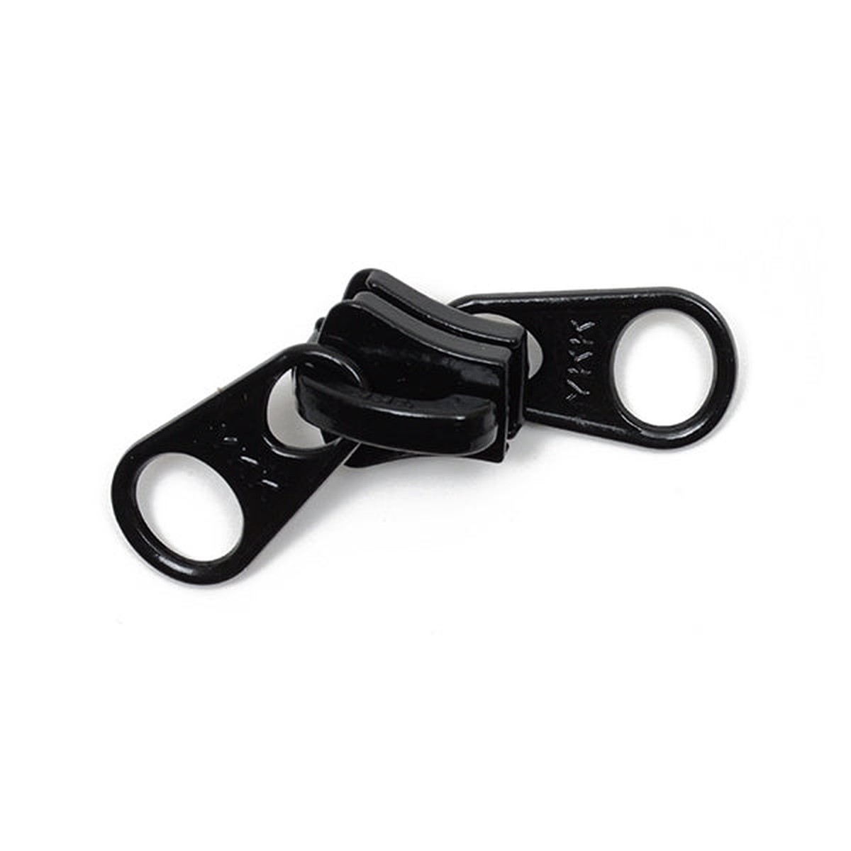YKK Vislon #10 Non-Lock 2-Tab Slider - Black 25 pack