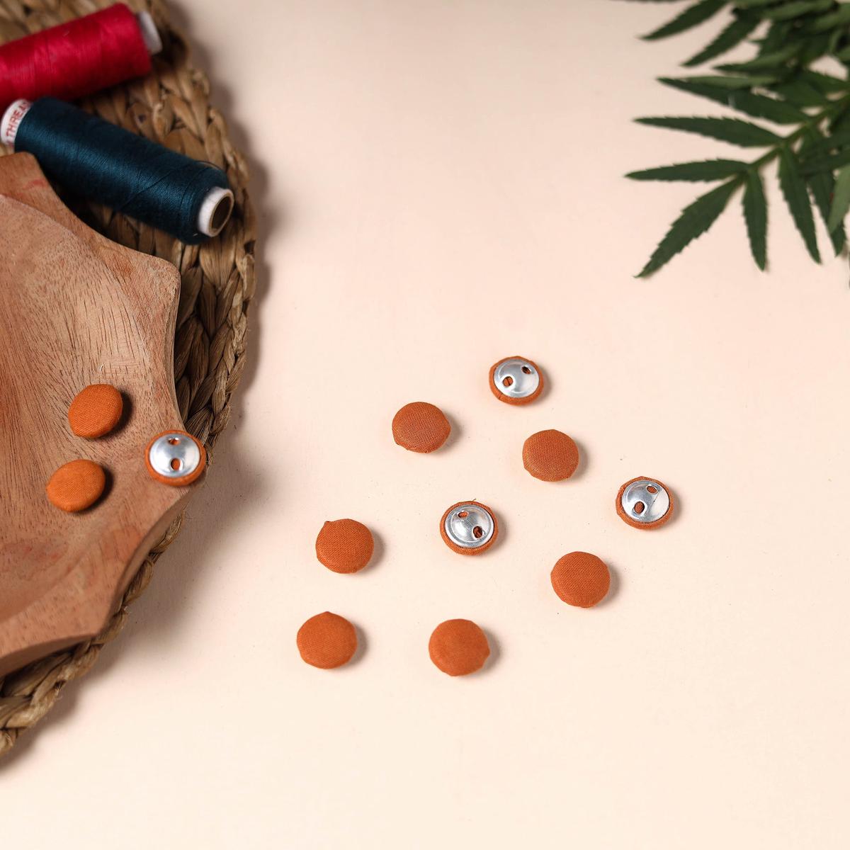 1.5cm Handmade Fabric Button Small (Set Of 12) 97