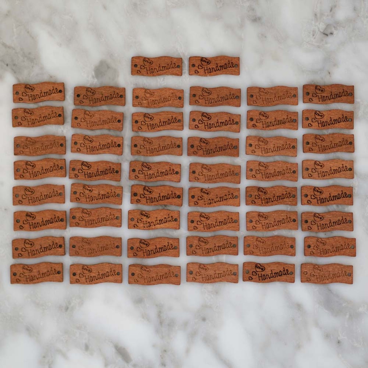 "Handmade" Wooden Buttons