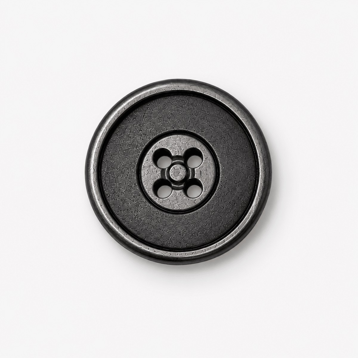 Buttons Shirt 4 Hole LARGE - Gunmetal/Black