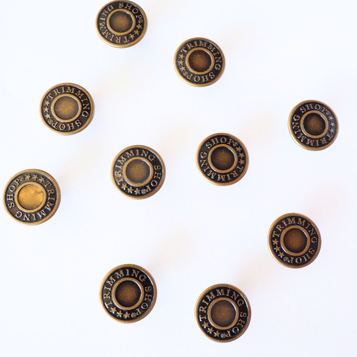 17mm Brass Jeans Buttons