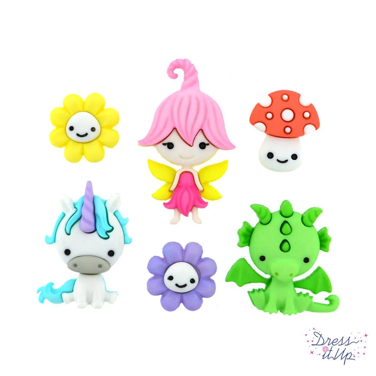 Dress It Up Creative Button Collection, Fairies Welcome - 9358