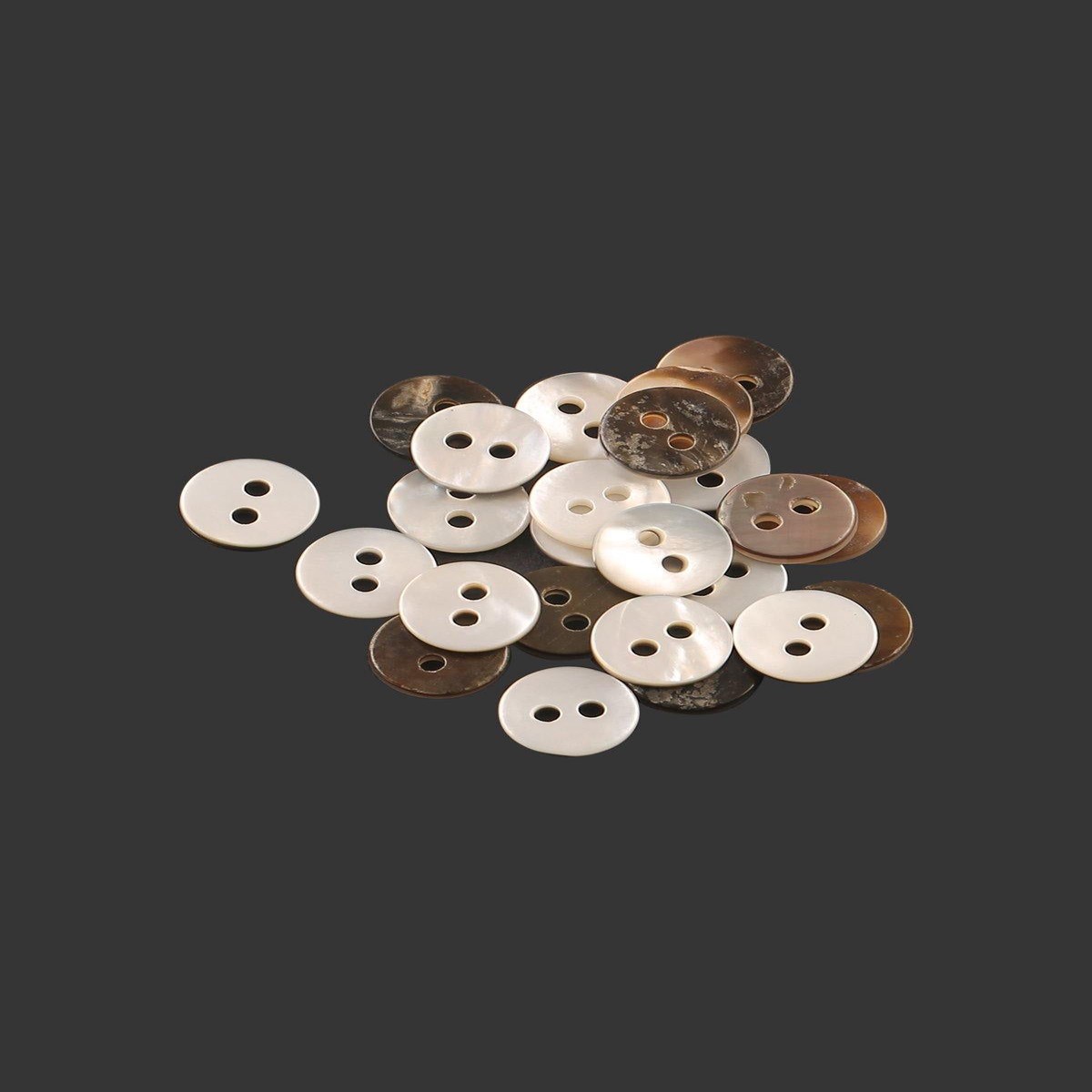 Small Round Shape 2-Hole Shirt Button