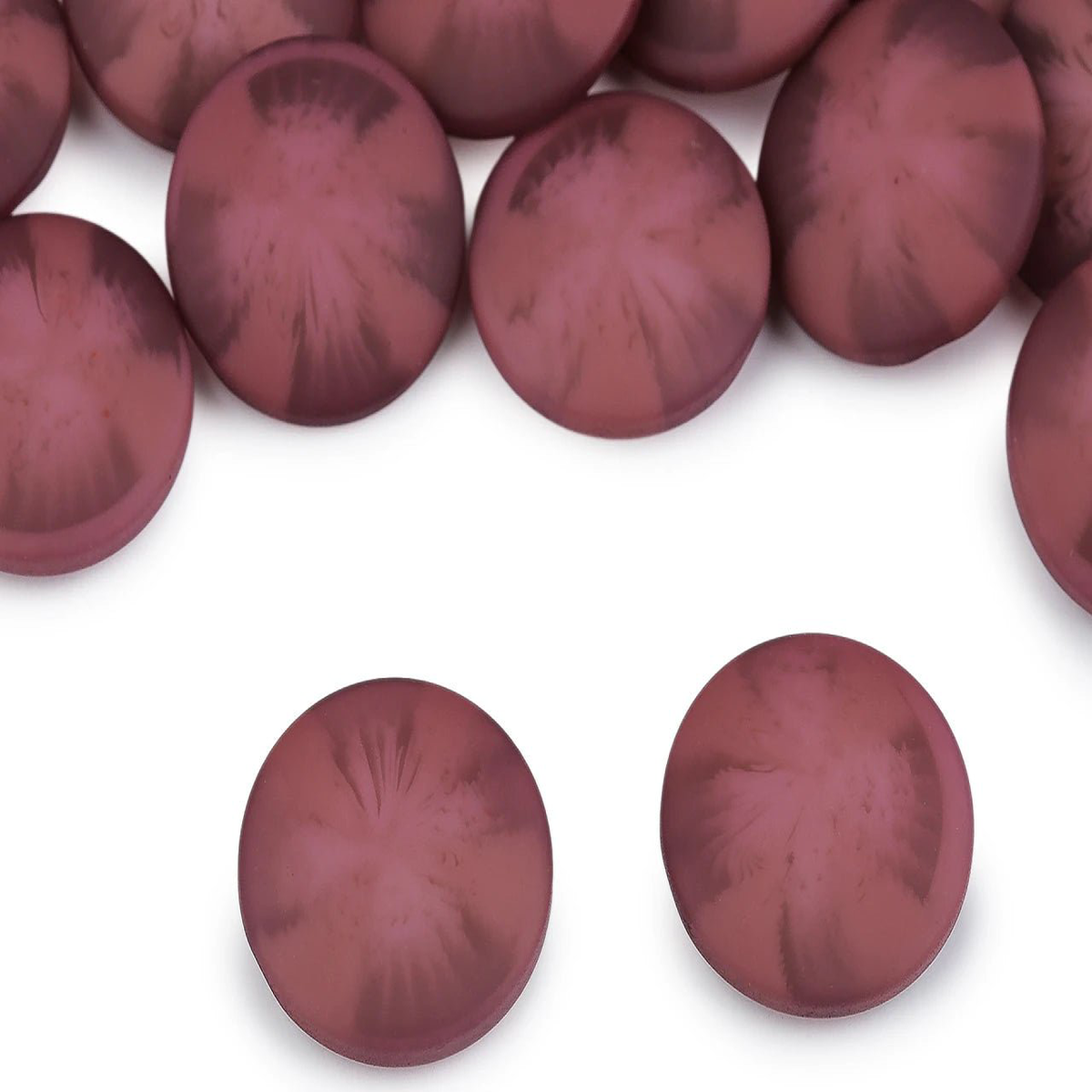 Coat and jacket buttons with velvet effect | 21 mm, 25 mm, 30 mm | dusty rose