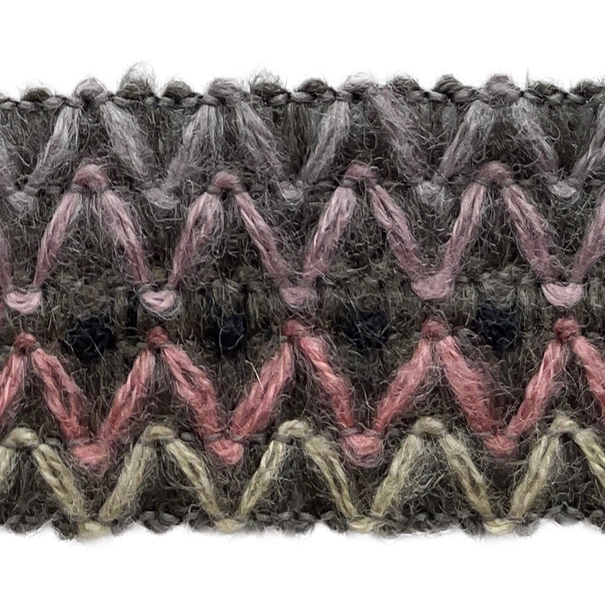 1 3/8" Cherry Blossoms in the Fog Boucl Trim (Made in France)