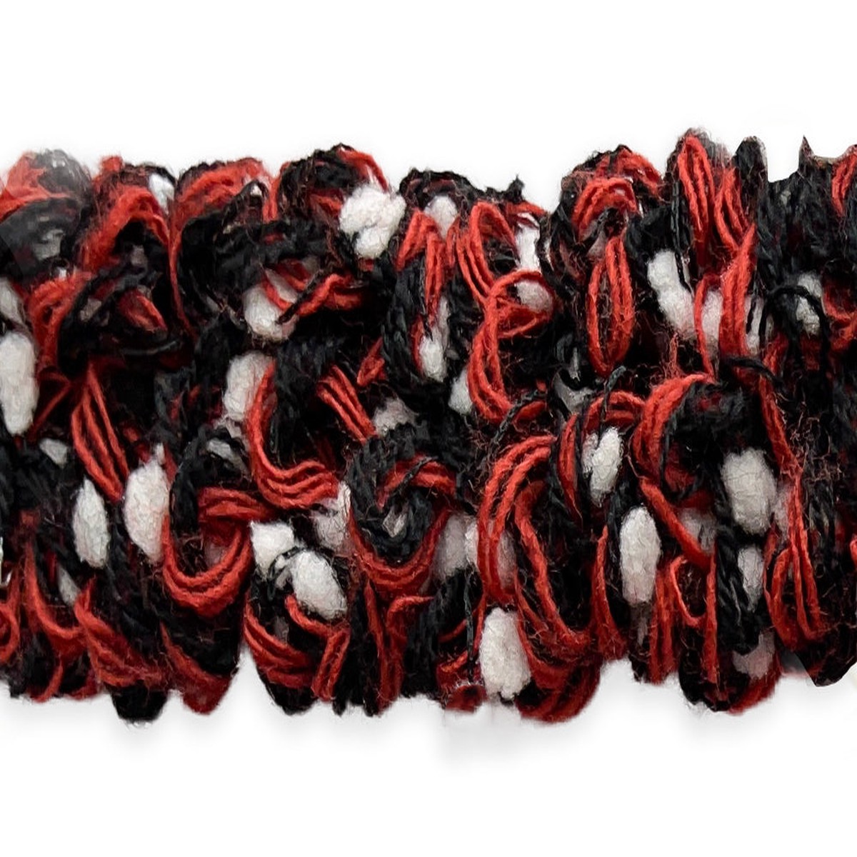 1 1/2" Spiced Vermilion Boucl Trim (Made in France)