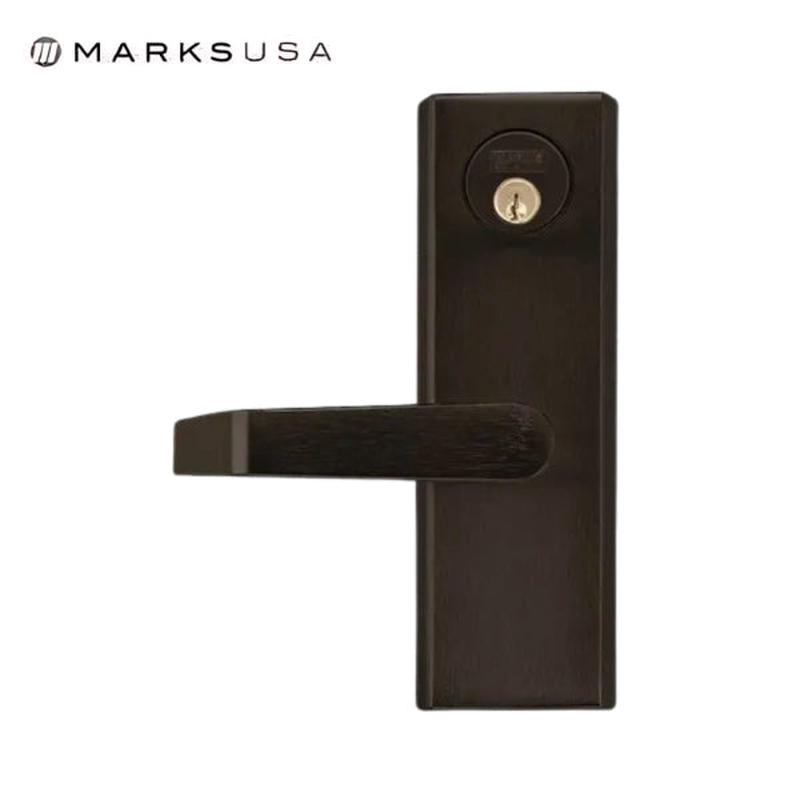 Marks USA - MESC600F - Lever / Plate Escutcheon Trim Storeroom - Panic Series - 10B - Dark Oxidized Finish