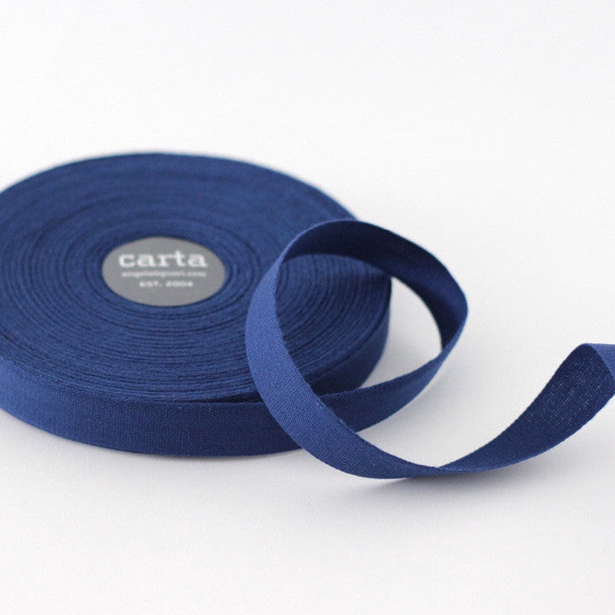 Tight-Weave Cotton Ribbon Navy