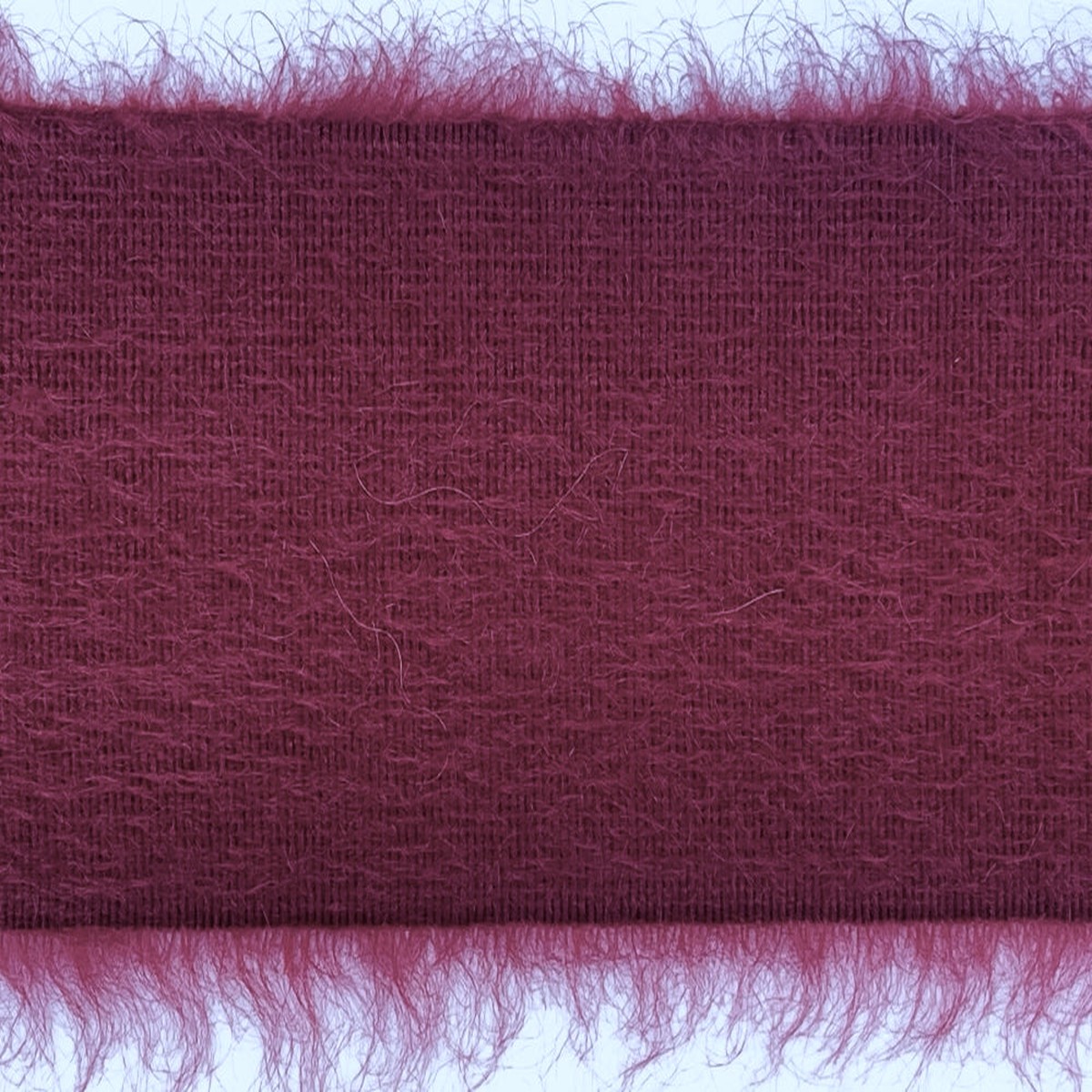 3/4" Luxurious Burgundy Mohair Blend Trim (Made in Italy)