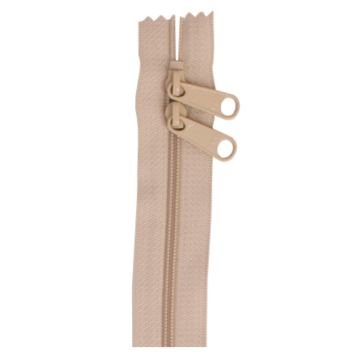 30" Handbag Zip - Double-slide - Natural