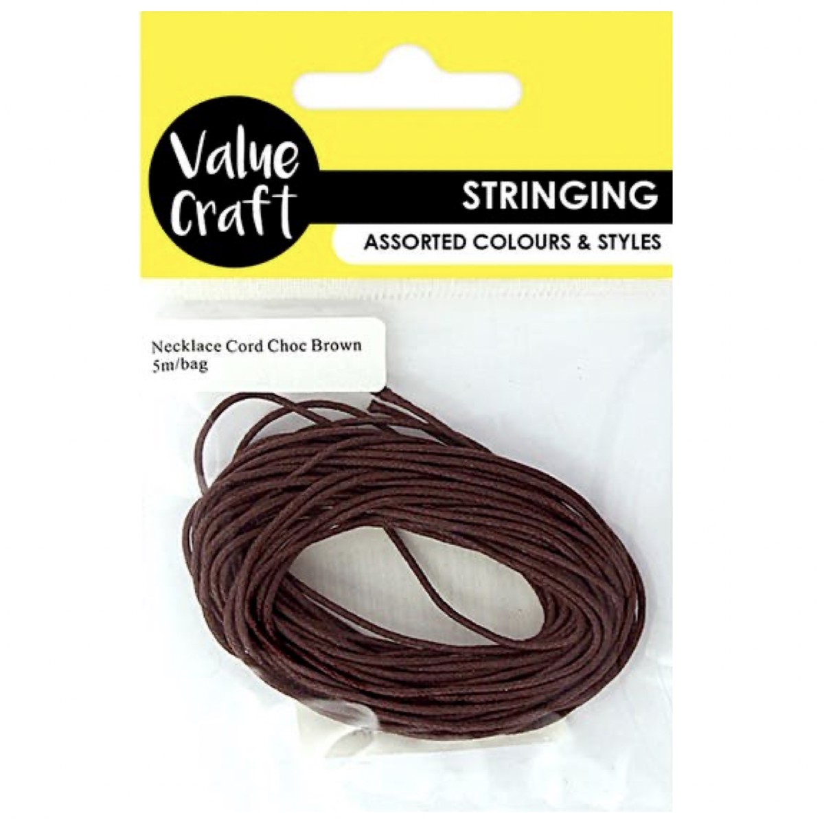 Necklace Cord - Chocolate Brown - 5m