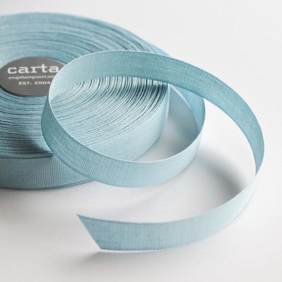 Tight-Weave Cotton Ribbon Sky