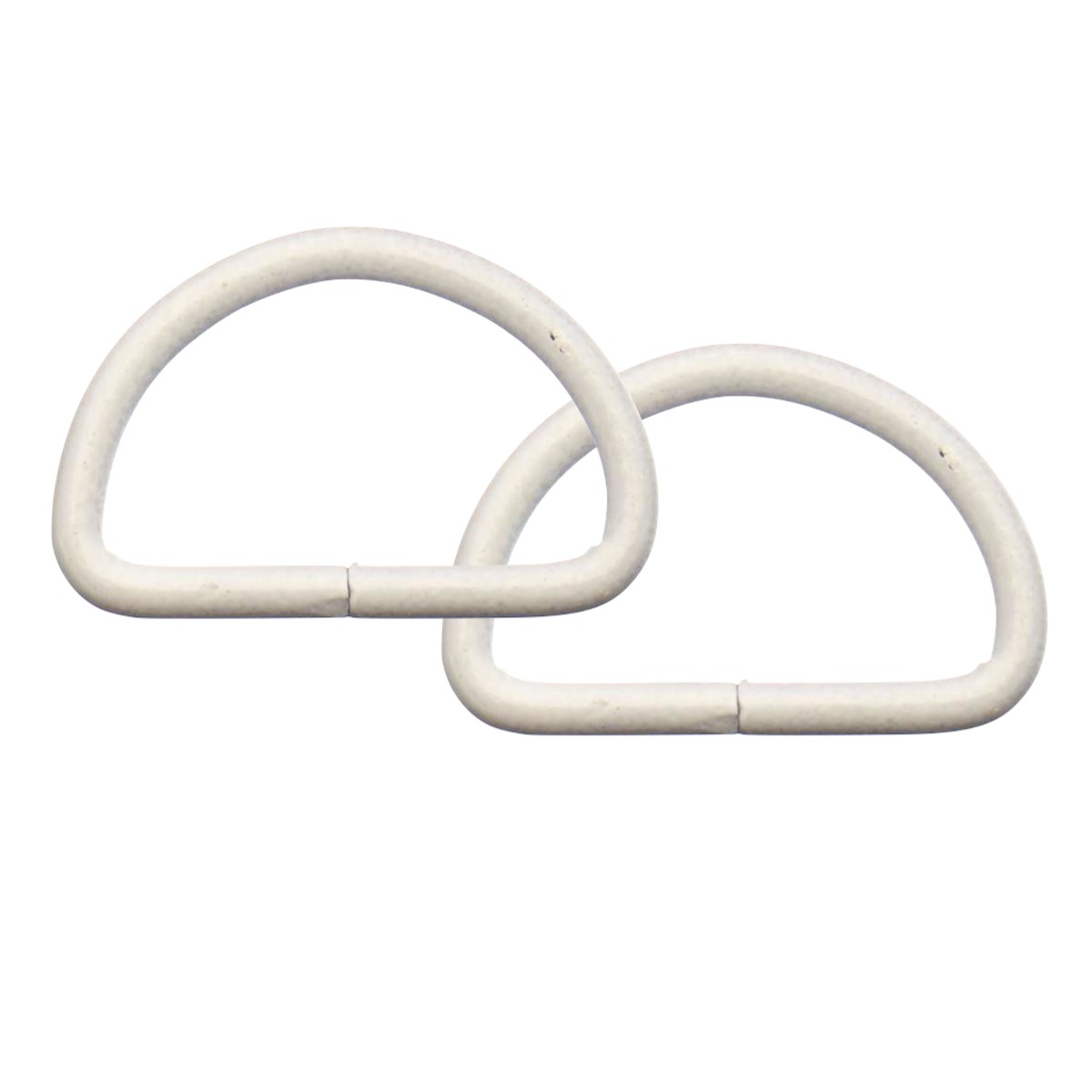 2 x D-Rings - 25mm - White