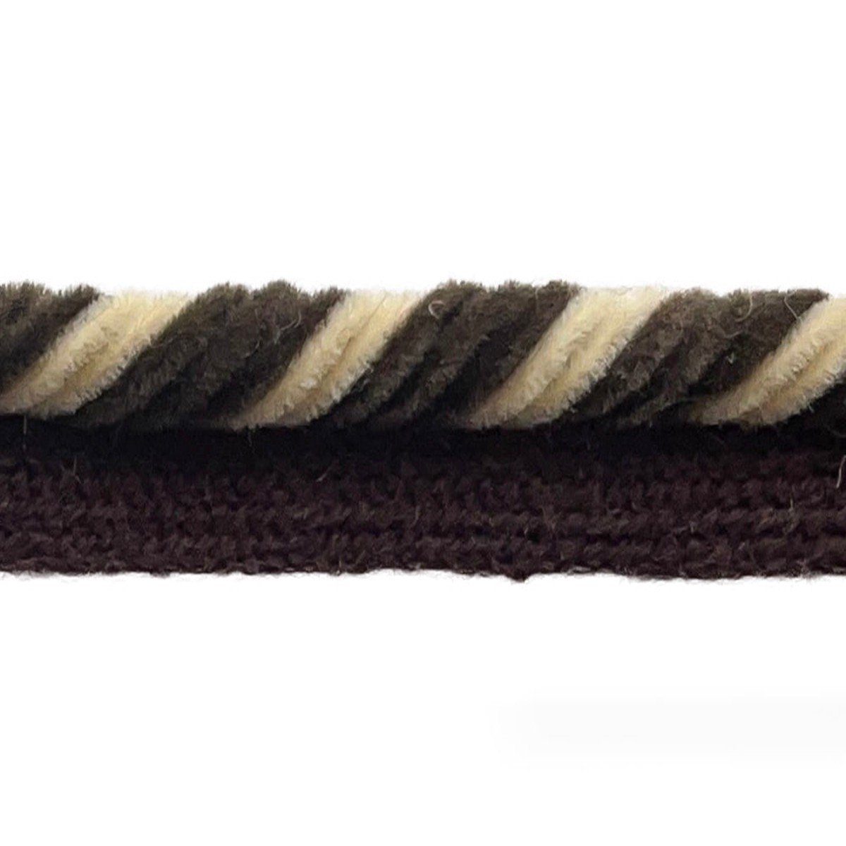 5/8" Caf Coffee Twisted Rope Piping Trim (Made in France)