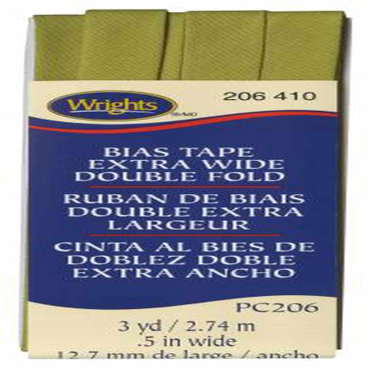 Extra Wide Double Fold Bias Tape 410 Dill Pickle