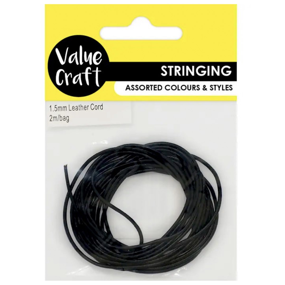 Leather Cord - 1.5mm - Black