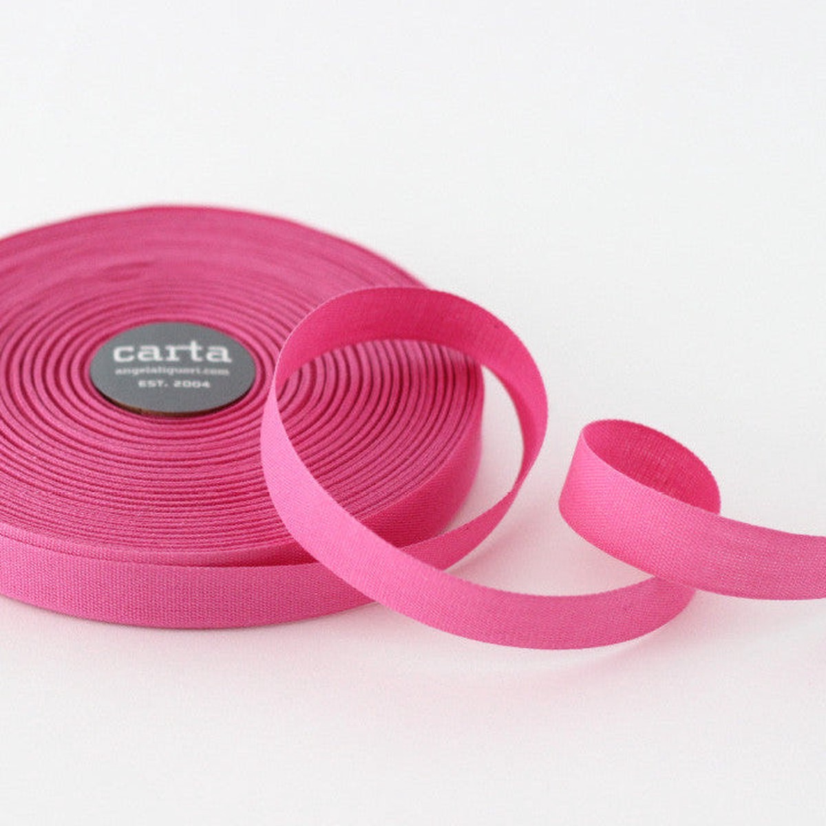 Tight-Weave Cotton Ribbon Fuchsia