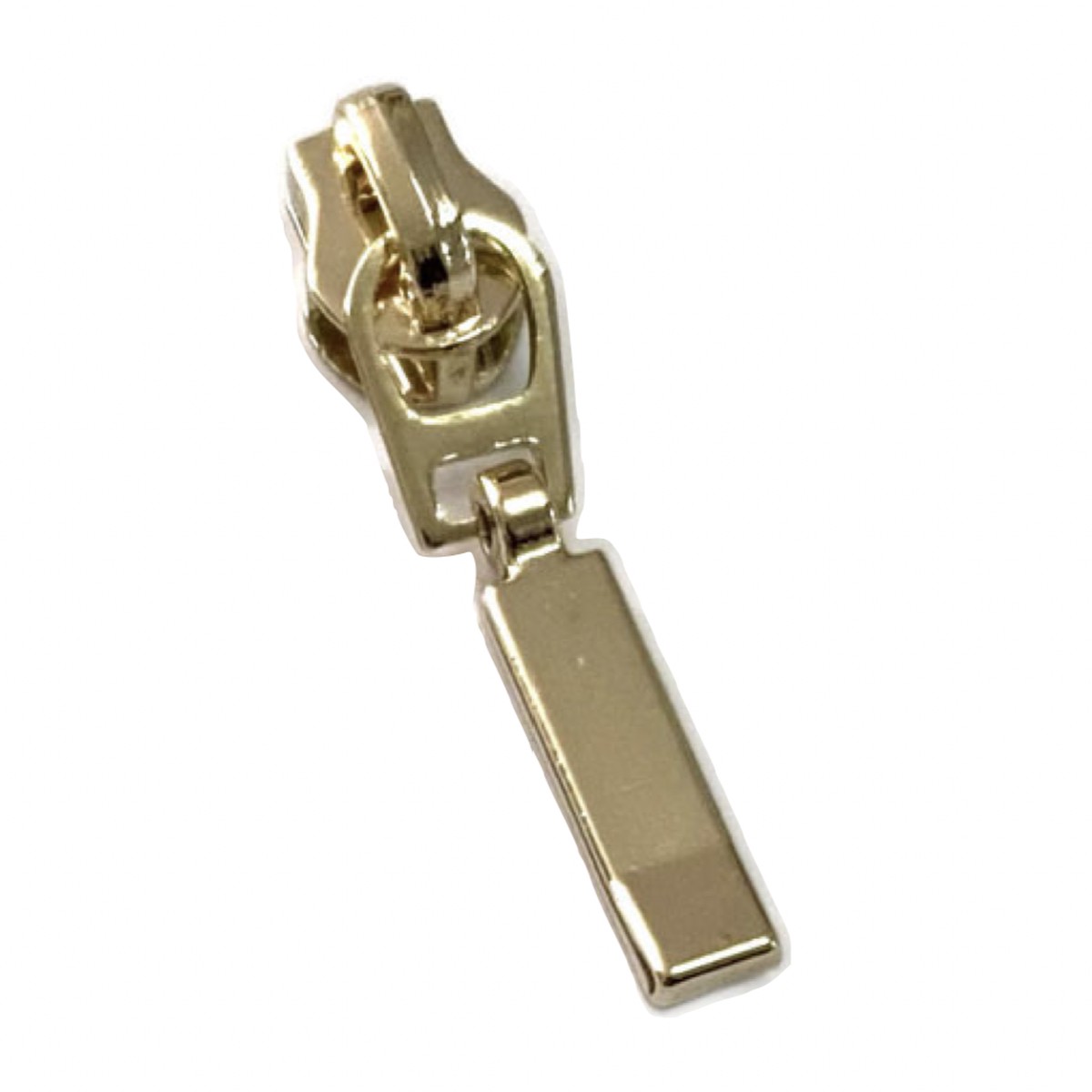#3 Zipper Slider - Non-Locking - Light Gold