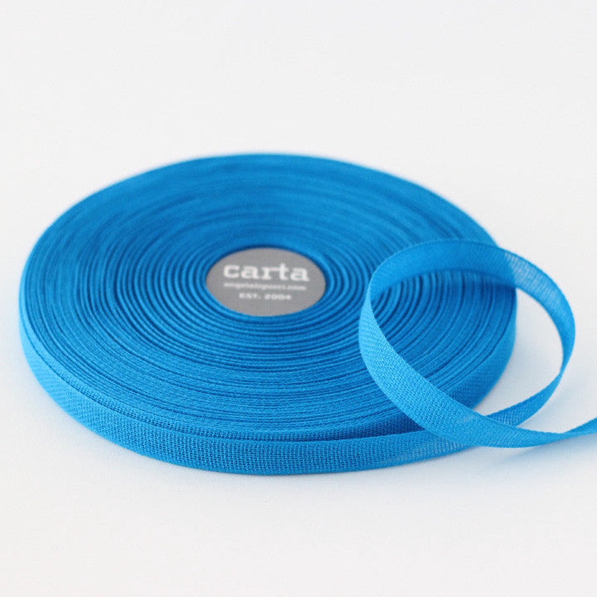 Loose-Weave Cotton Ribbon Peacock