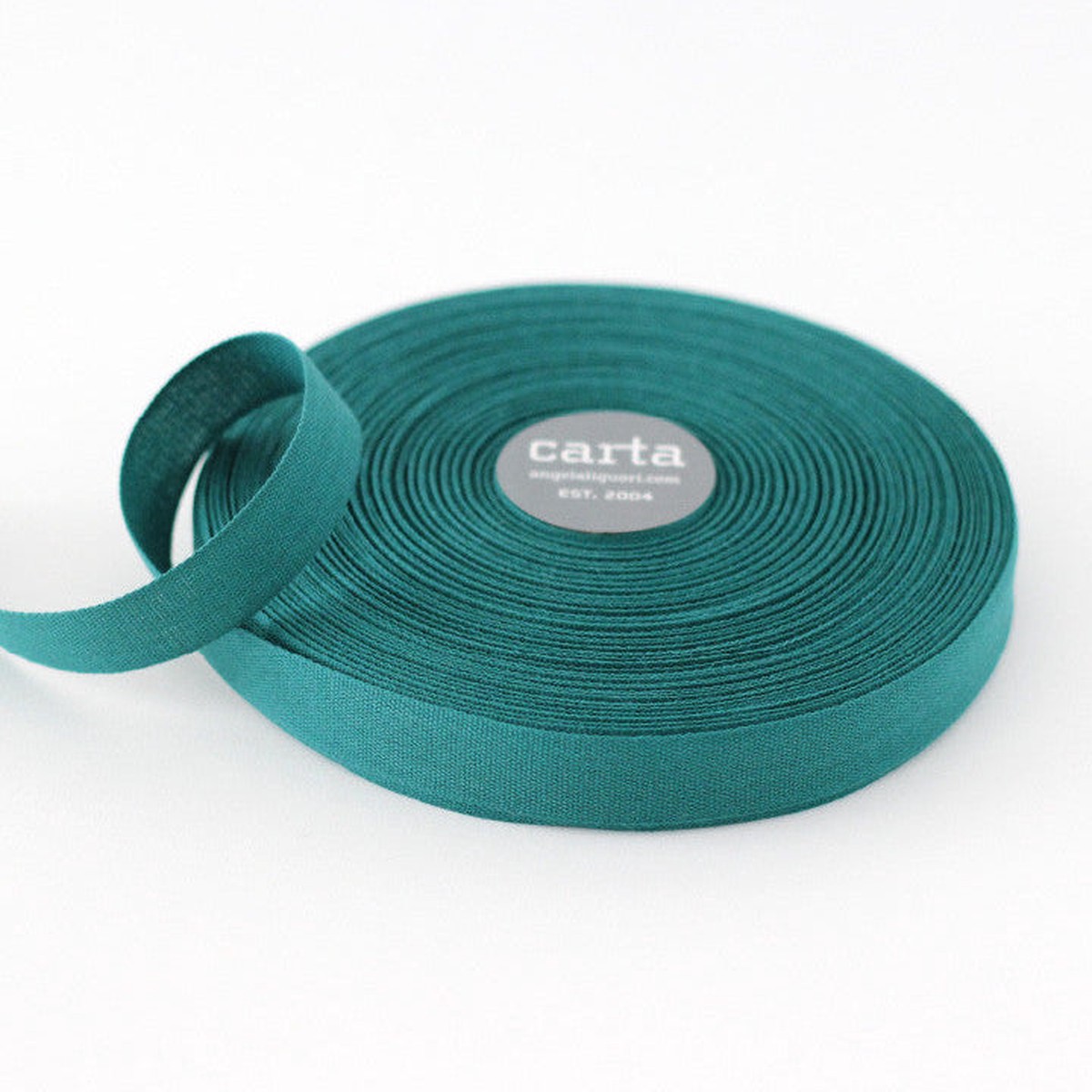 Tight-Weave Cotton Ribbon Jade