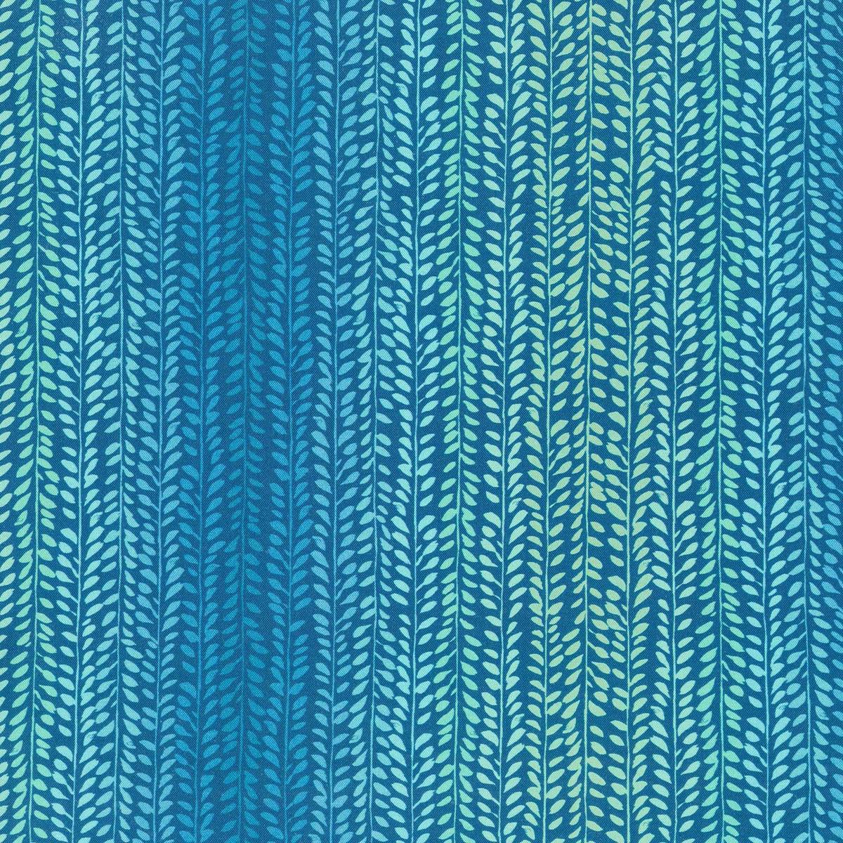 Buttercup - Garden Rows Navy Yardage