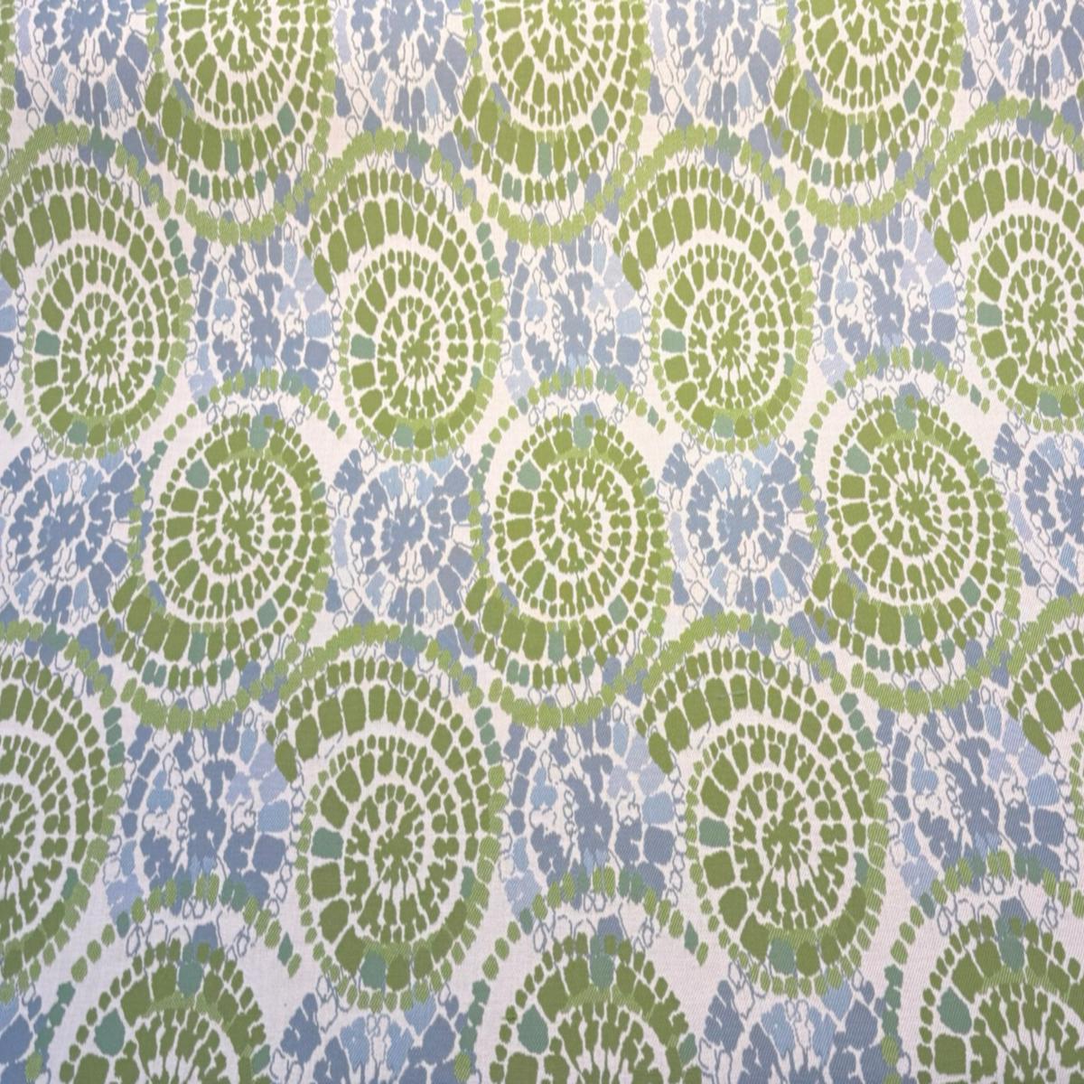 Sunbrella Conch Seaweed Green Blue Performance Outdoor Fabric By the yard