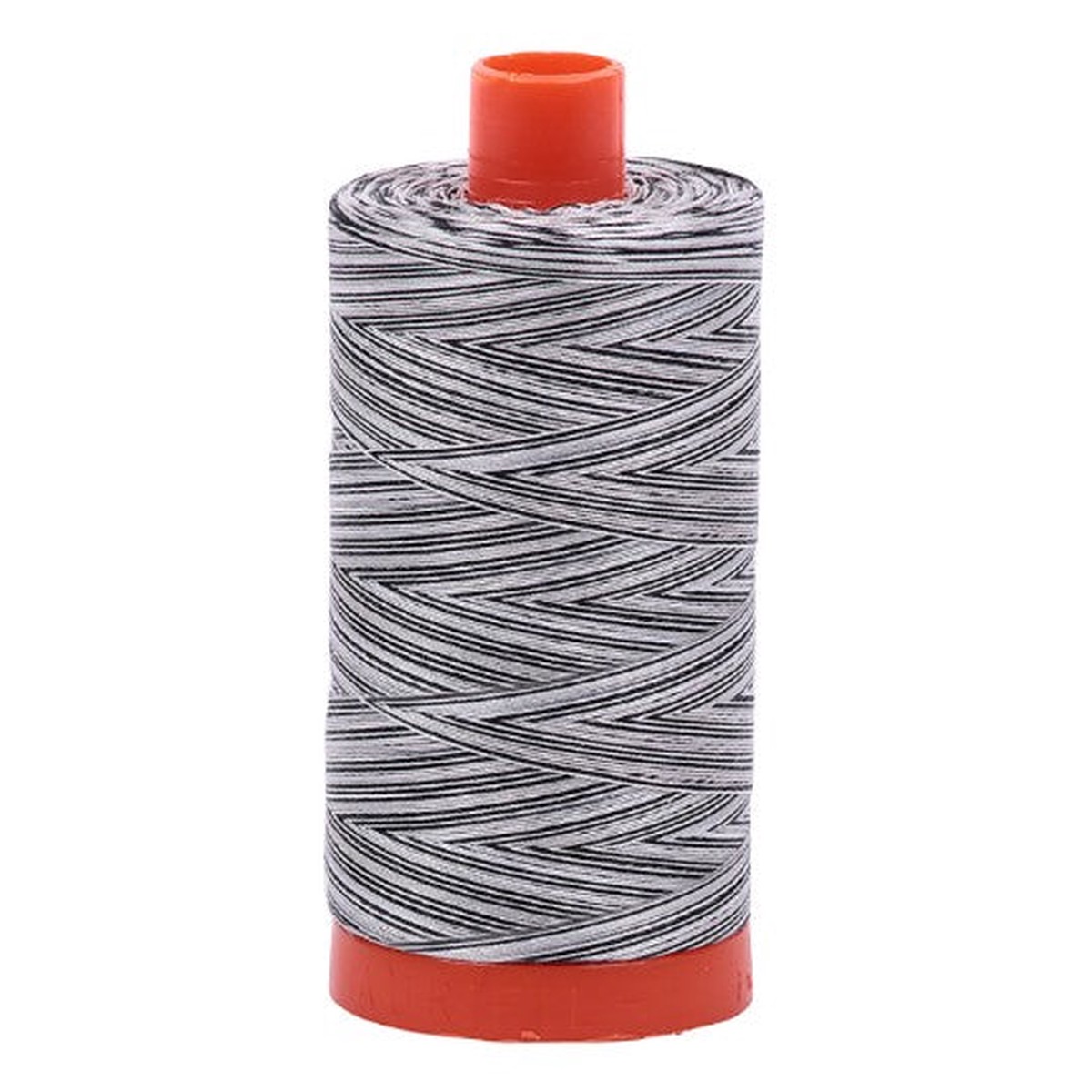 Licorice Twist Black White Variegated Mako Thread 50wt 1300m 1422yds 6ct Aurifil AF-A1150-4652