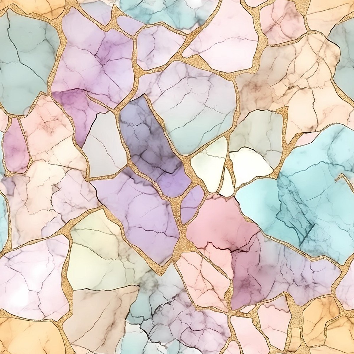 Elegant Marble Fabric - Pastel