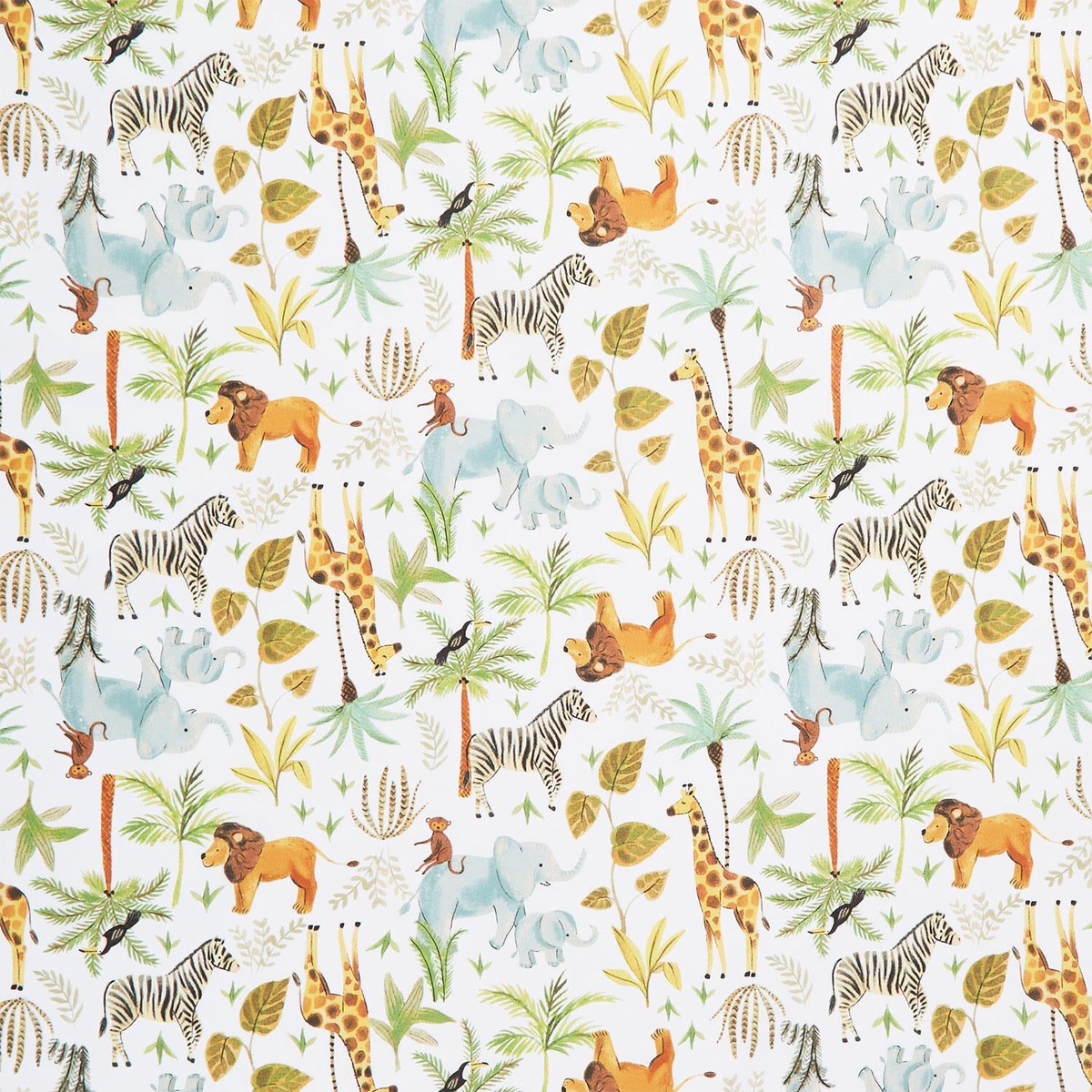 King of the Jungle - Living a Wild Life Deep Ivory Yardage