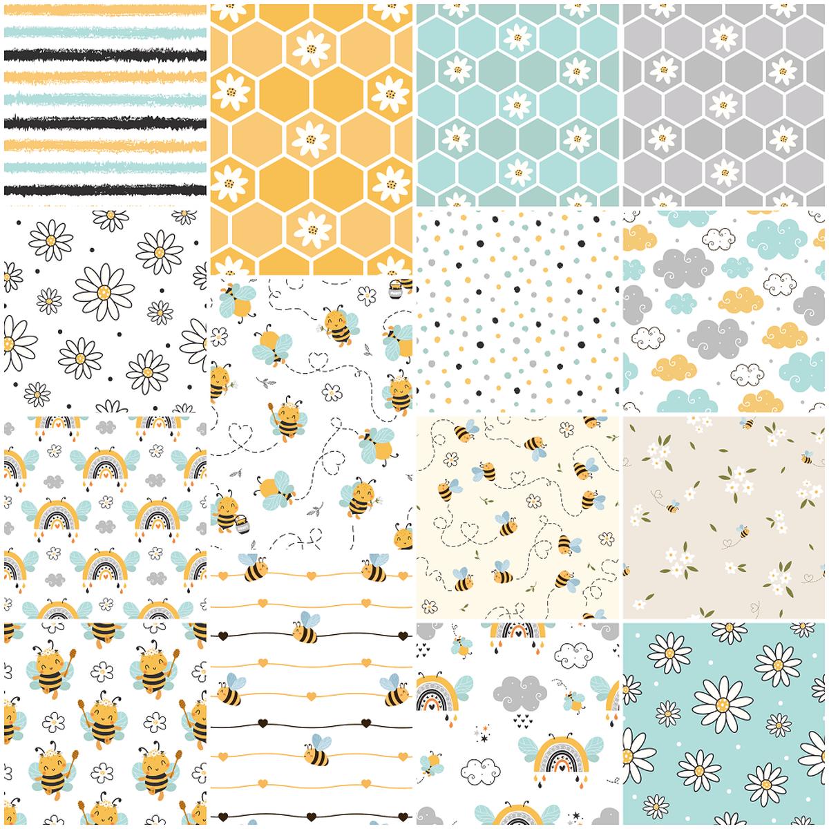 Cute Bees Layer Cake - 15 Pieces