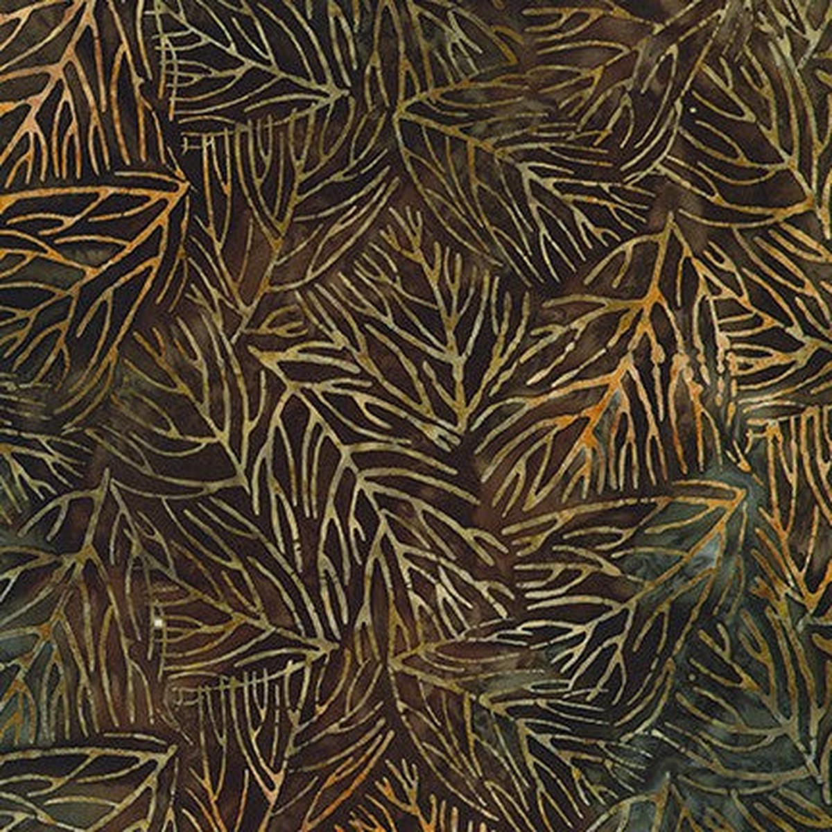 Fossils and Rocks Batiks Brown A