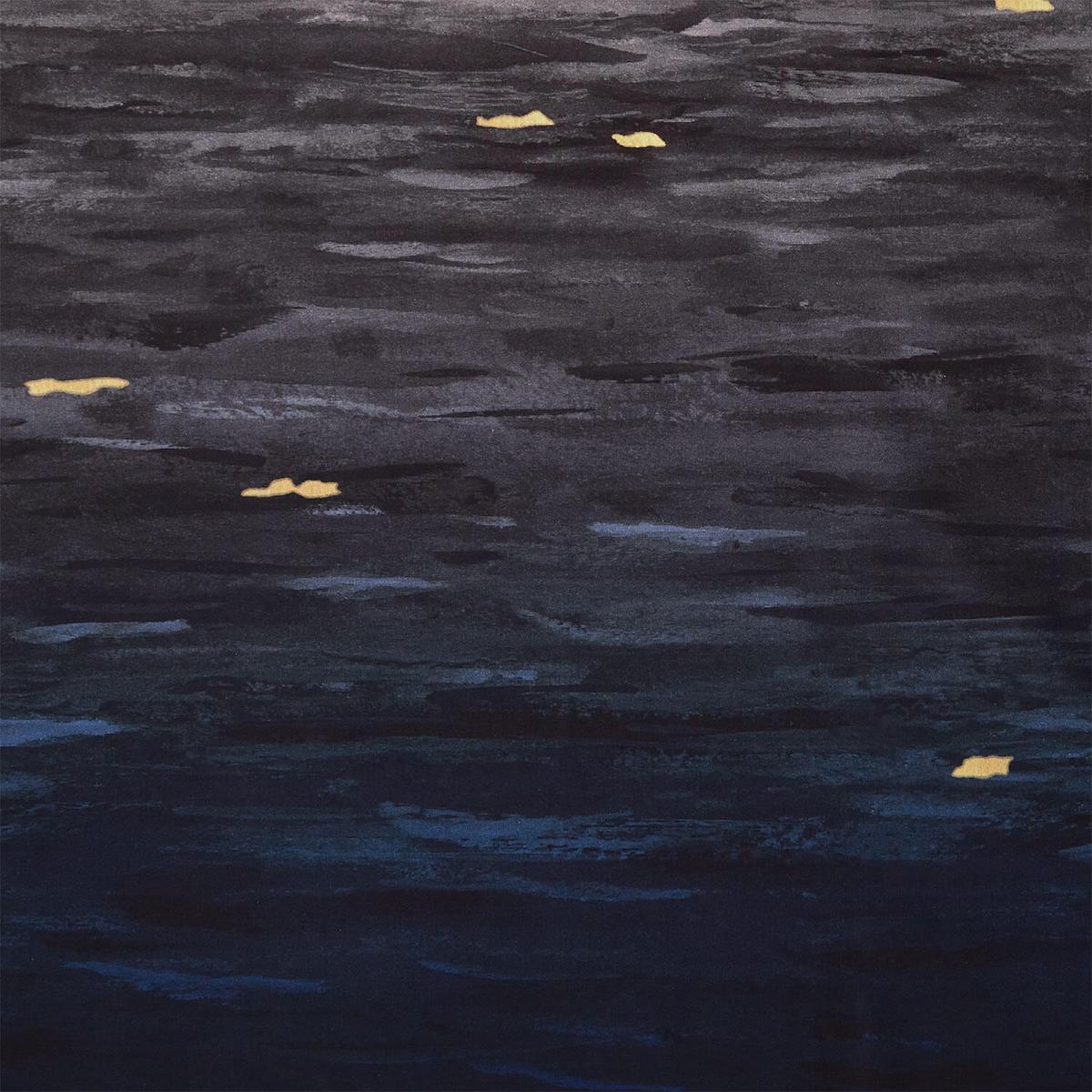 Go with the Flow - Watercolor Ombre Slate 108" Wide Backing