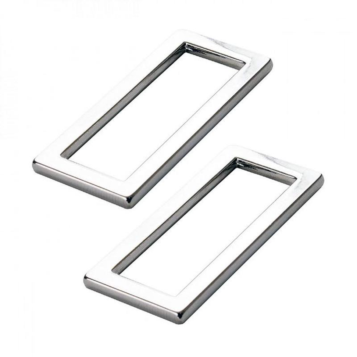 (2) Rectangle Ring 1 128243Nickel By Annie