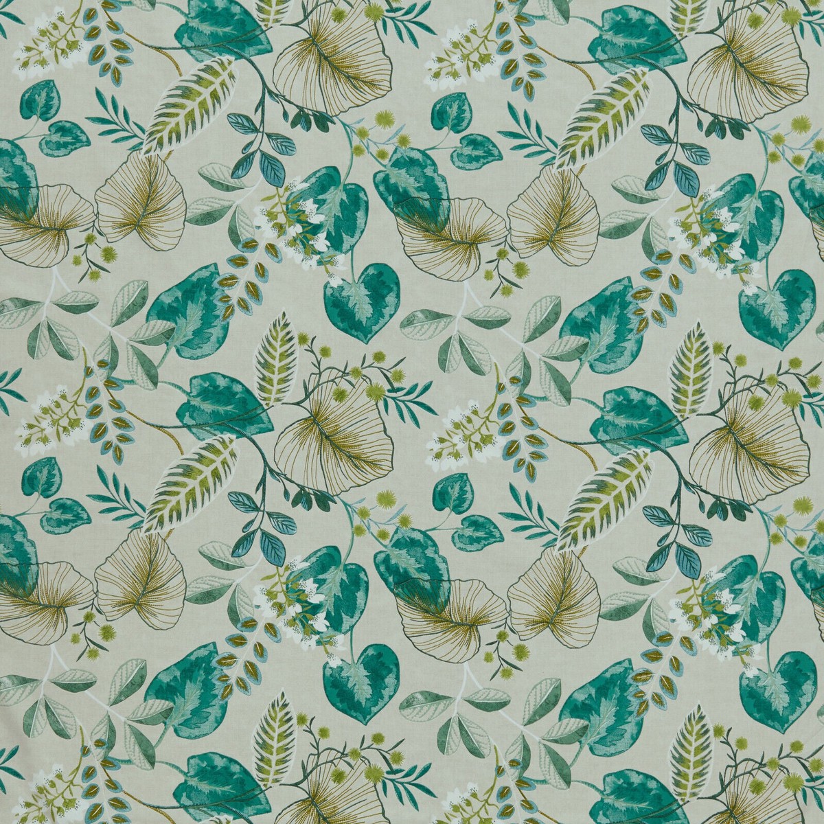 iLiv 100% Cotton Fabric 3.5 Metres Fandango Lagoon Cushion Curtain Upholstery