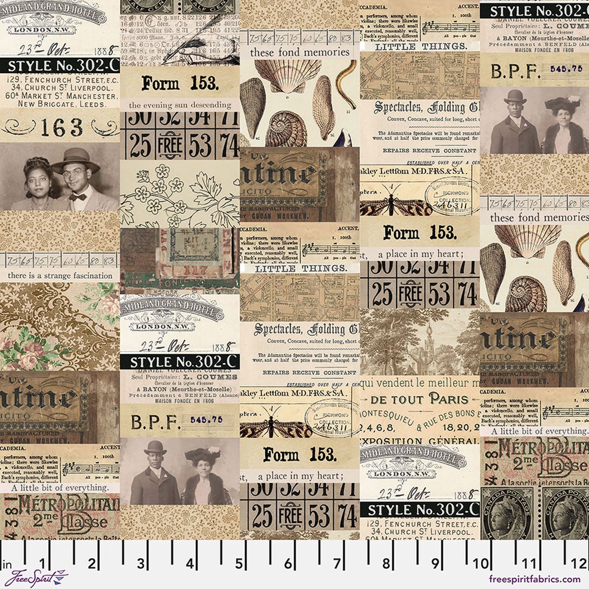 Tim Holtz Neutral Palette Collage