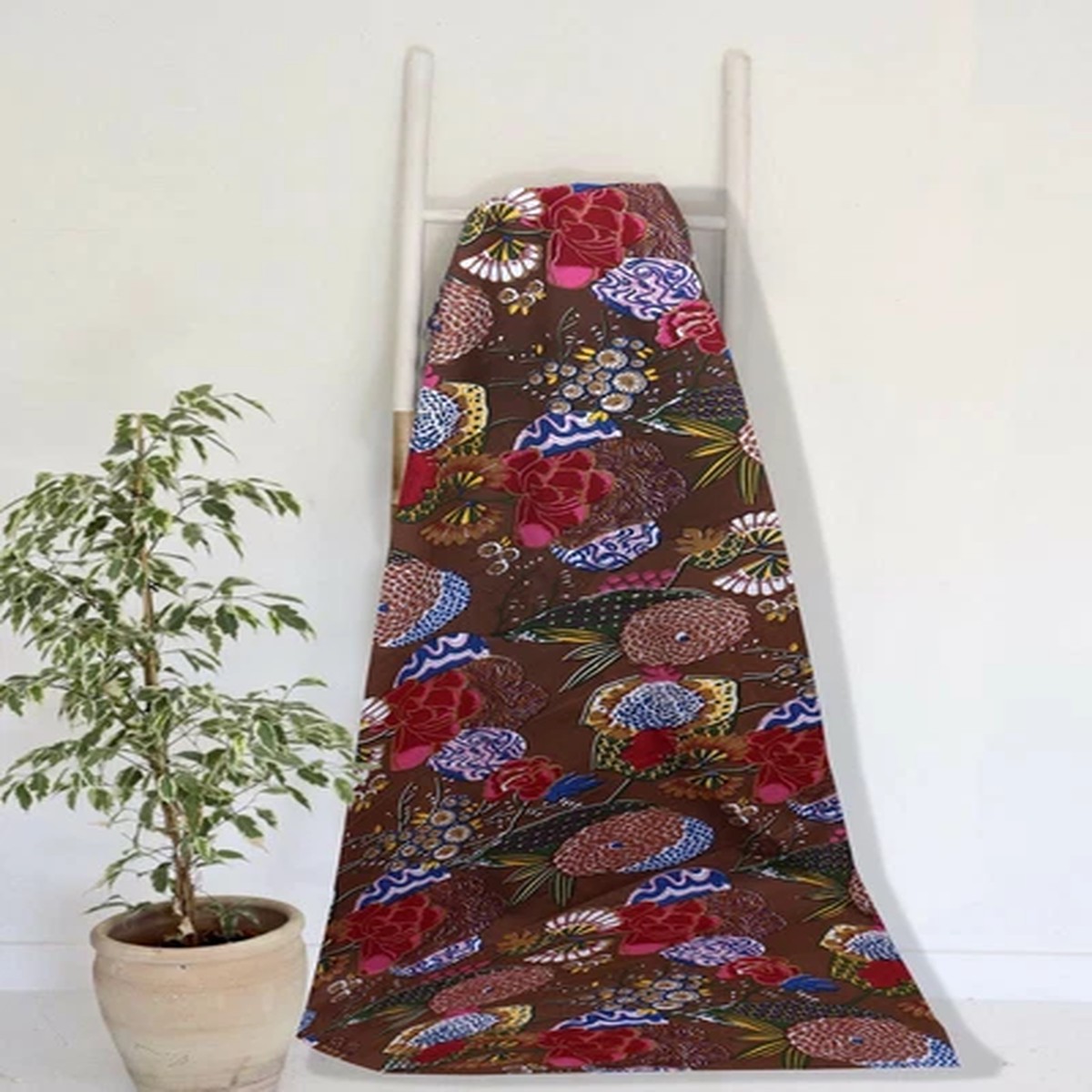 Indian Cotton Fabric Hand Block Print Craft Dressmaking Material By The 5 Yard
